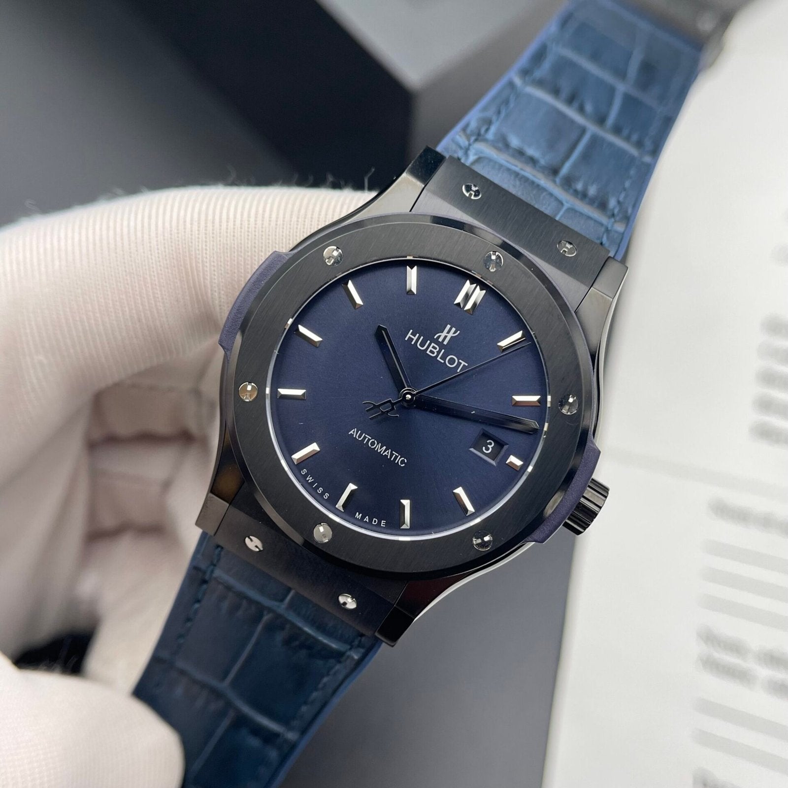 Hublot  Watch Classic Fusion Ceramic Blue Dial  42mm
