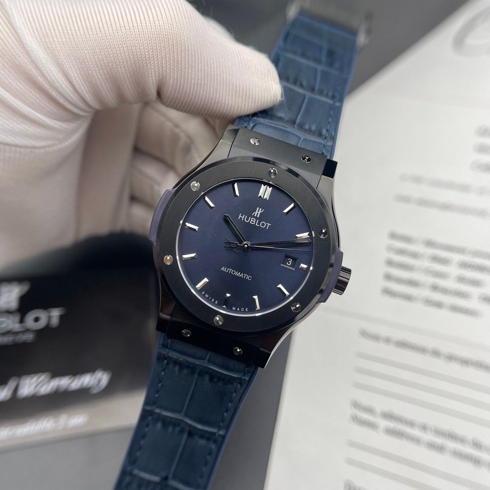 Hublot  Watch Classic Fusion Ceramic Blue Dial  42mm