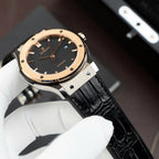 Hublot Classic Fusion Titanium King Gold  Watch Movement SW300 Crocodile Leather Strap 42mm