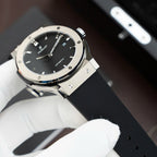 Hublot Classic Fusion Titanium Dial Black Watch Movement SW300 Rubber Strap 42mm