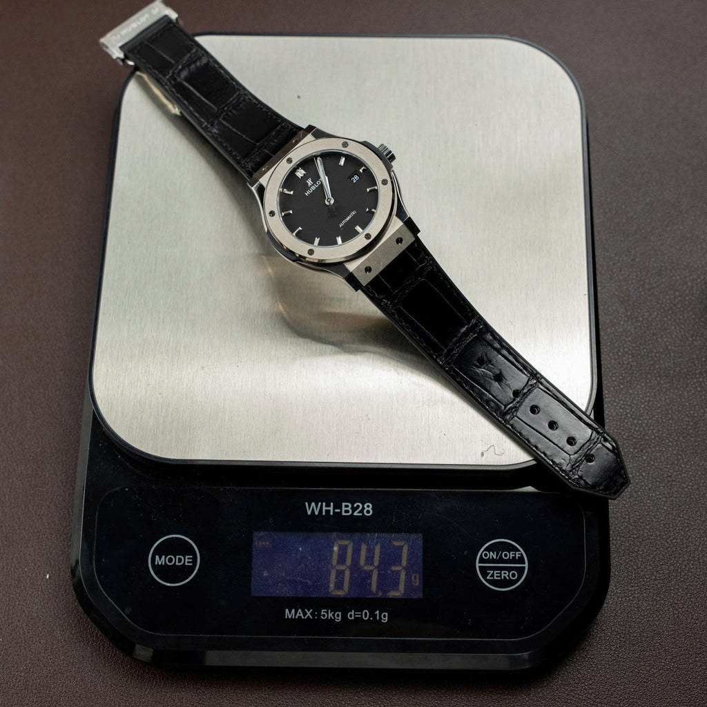 Hublot Classic Fusion Titanium Black Watch Movement SW300 Weight 84 Gram 42mm