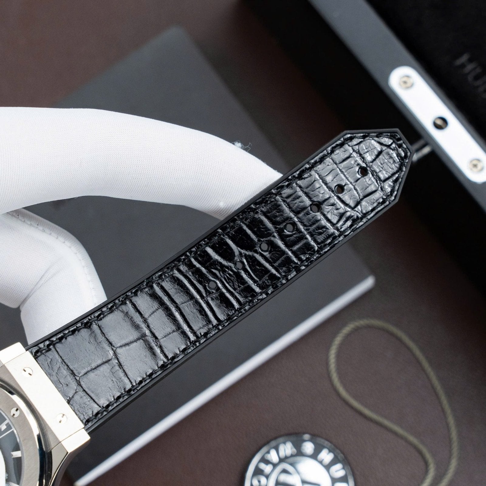 Hublot Classic Fusion Titanium Black Watch Movement SW300 Weight 84 Gram 42mm