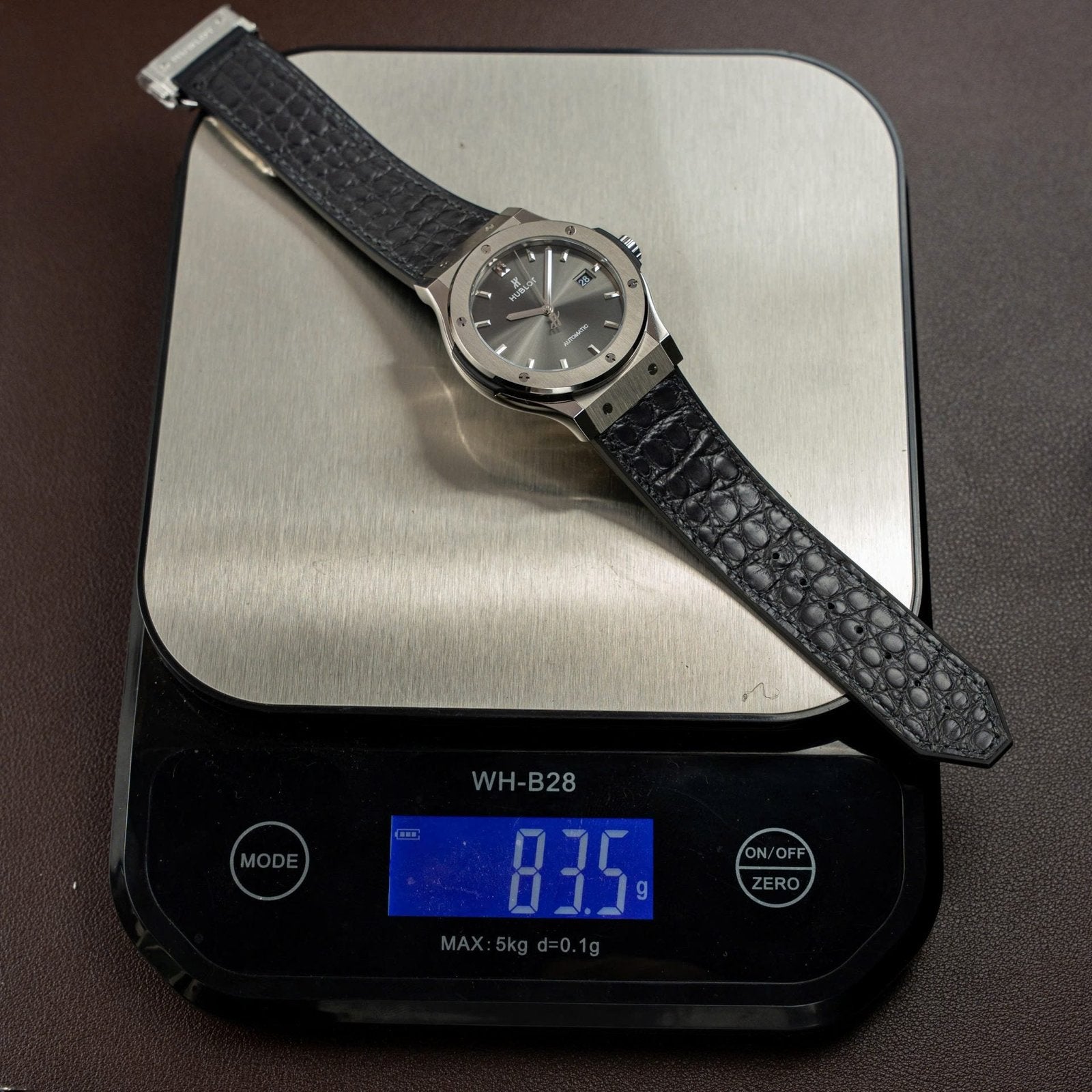 Hublot Classic Fusion Titanium Gray Watch Movement SW300 Weight 84 Gram 42mm