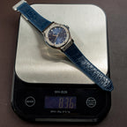 Hublot Classic Fusion Titanium Blue Watch Movement SW300 Crocodile Leather Strap 42mm