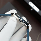 Hublot Classic Fusion Titanium Blue Watch Movement SW300 Crocodile Leather Strap 42mm