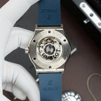 Hublot Classic Fusion Titanium Blue Watch Movement SW300 Rubber Strap 42mm