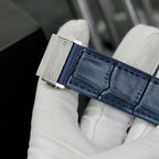 Hublot Classic Fusion Titanium Bezel Diamonds Blue Color Watch 42mm
