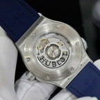 Hublot Classic Fusion Titanium Bezel Diamonds Blue Color Watch 42mm