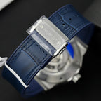 Hublot Classic Fusion Titanium Watch Blue Dial Moissanite Diamonds 42mm