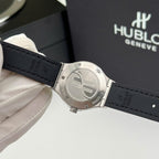 Hublot Classic Fusion Titanium Watch Black Moissanite Diamonds 33mm