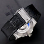 Hublot Classic Fusion Titanium Watch Black Dial  Moissanite Diamonds 42mm