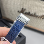 Hublot Watch Classic Fussion Blue Dial Moissanite Diamonds 33mm