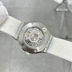 Hublot Classic Fusion White Rubber Strap Watch Swiss Movement 38mm