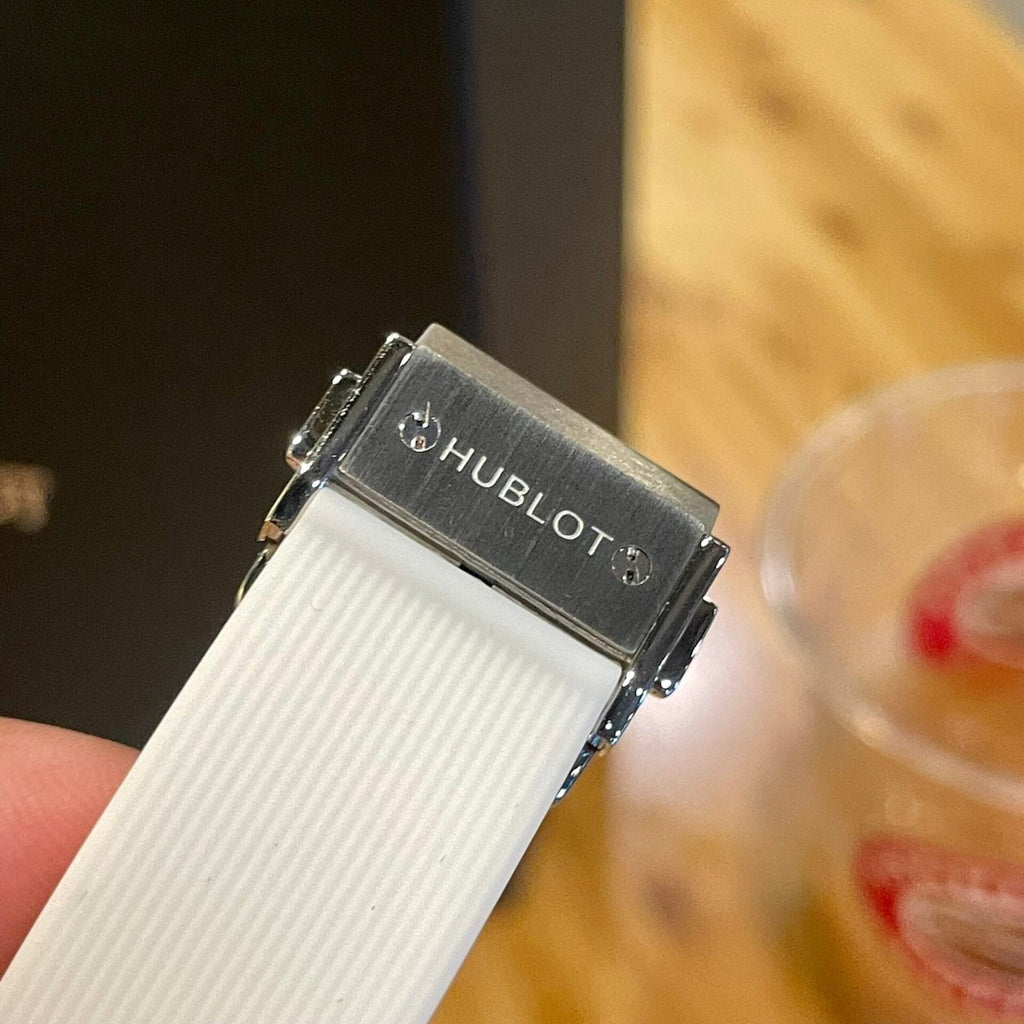 Hublot Watch Classic Fusion White Dial Moissanite Diamonds 38mm