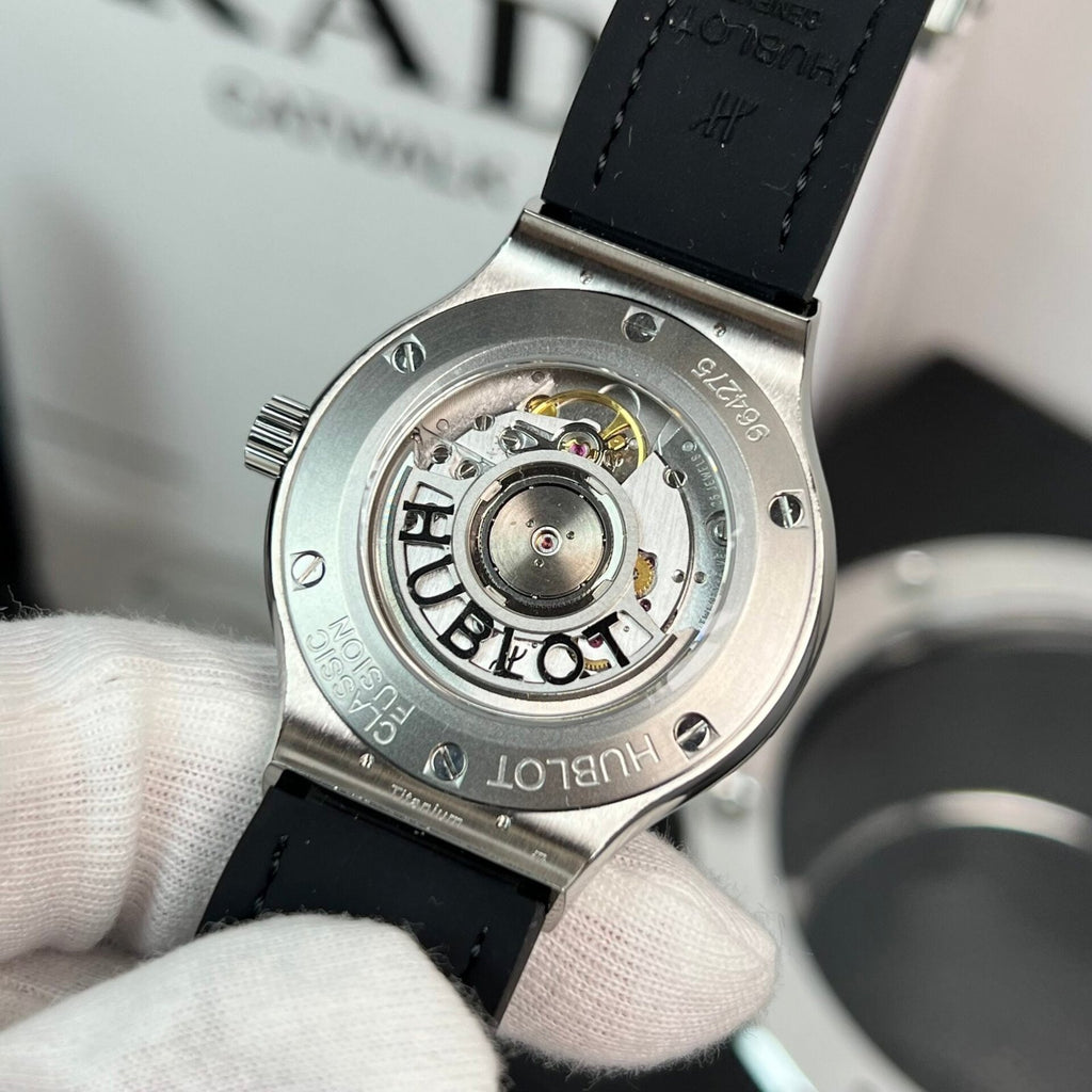 Hublot Classic Fusion Watch With Full Moissanite Black 38mm