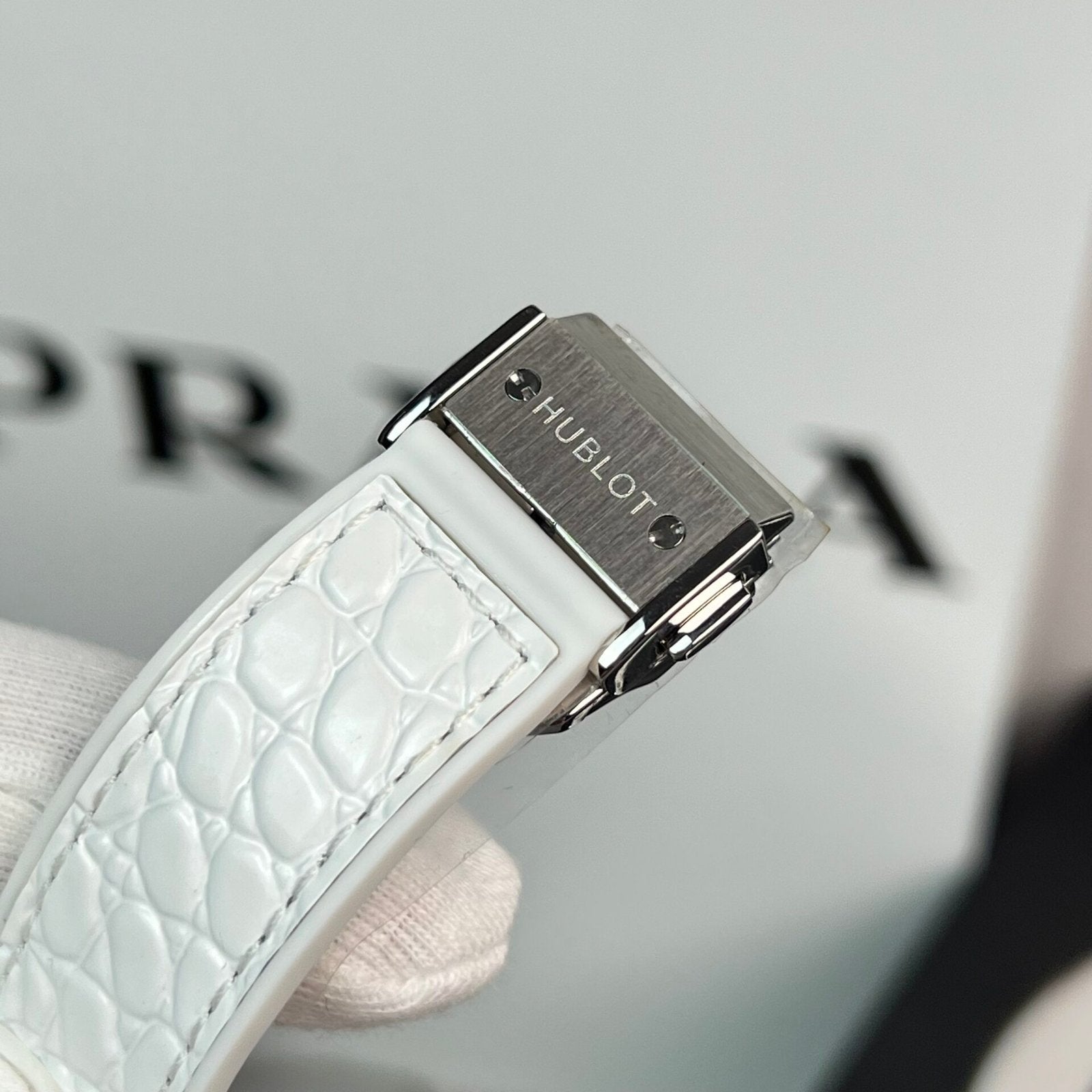 Hublot Watch Full Moissanite Diamond White 38mm