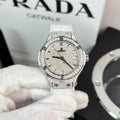 Hublot Watch Full Moissanite Diamond White 38mm
