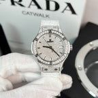 Hublot Watch Full Moissanite Diamond White 38mm