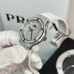 Hublot Watch Full Moissanite Diamond White 38mm