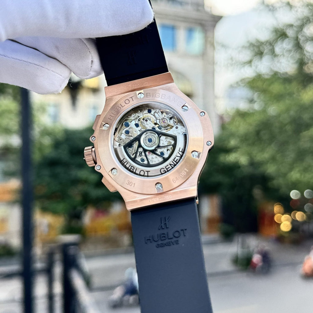 Hublot Watch Big Bang Chronograph King Gold Black Dial 44mm