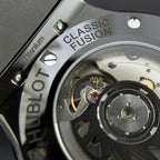 Hublot Watch Classic Fusion Ceramic Demi Gold Dial Carbon 42mm