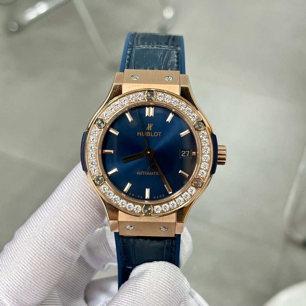 Hublot Classic Fusion King Gold Blue Watch 38mm