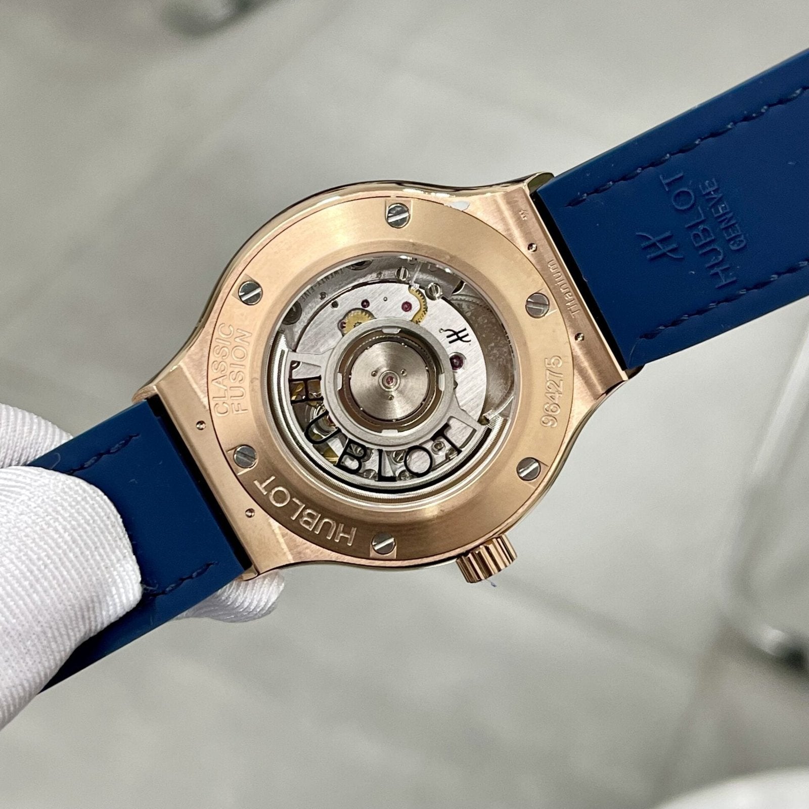 Hublot Classic Fusion King Gold Blue Watch 38mm