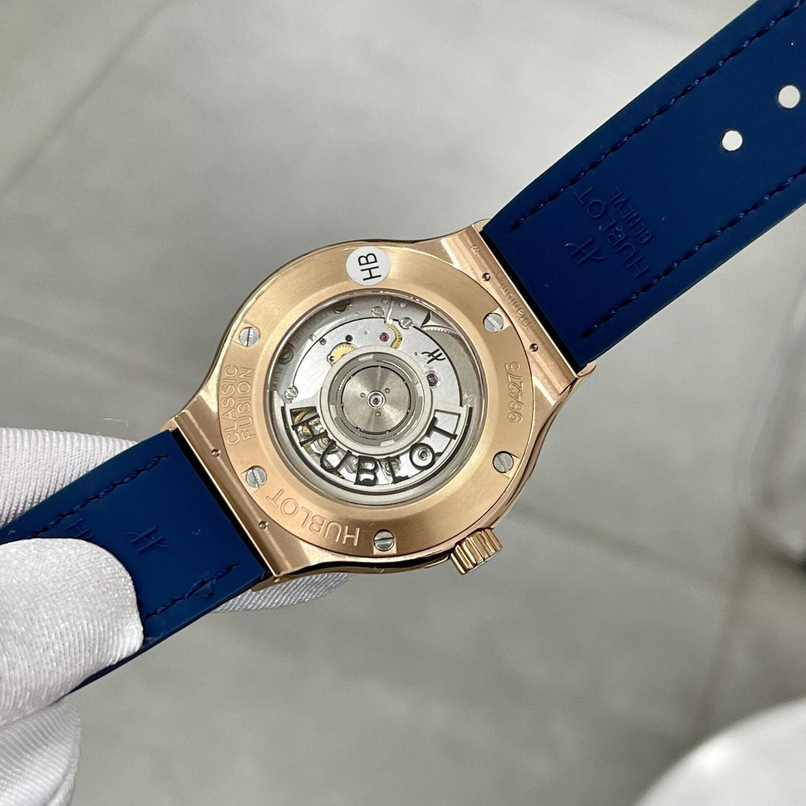 Hublot Classic Fusion Blue With Diamond Bezel  Watch 38mm