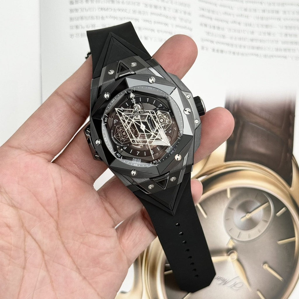 Hublot Watch Big Bang Sang Bleu II Black Ceramic 45mm