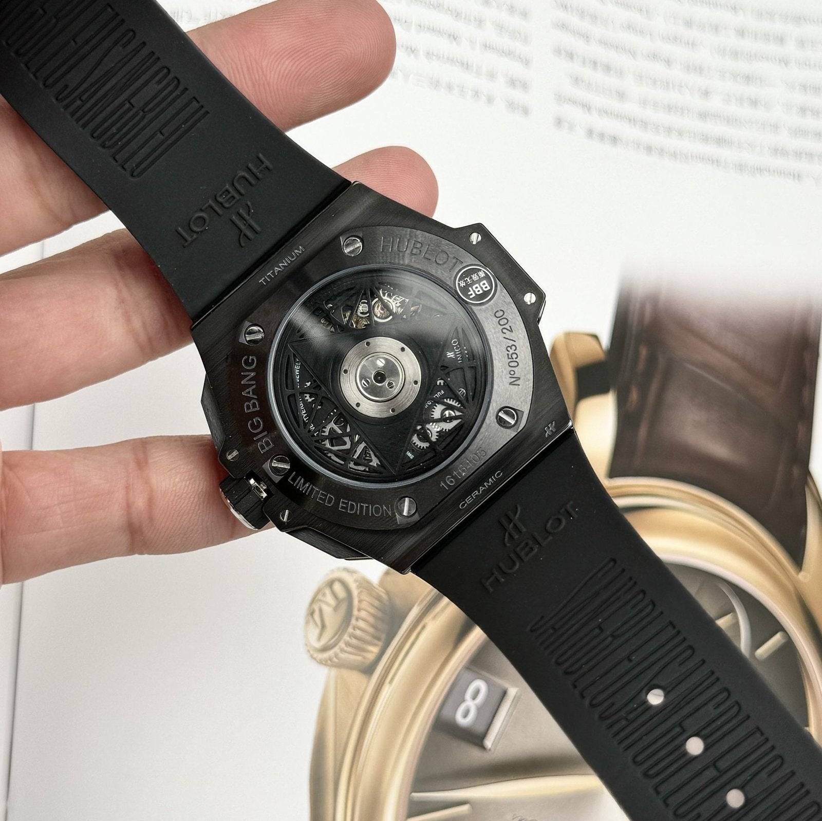 Hublot Watch Big Bang Sang Bleu II Black Ceramic 45mm