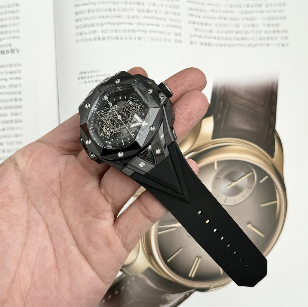 Hublot Watch Big Bang Sang Bleu II Black Ceramic 45mm