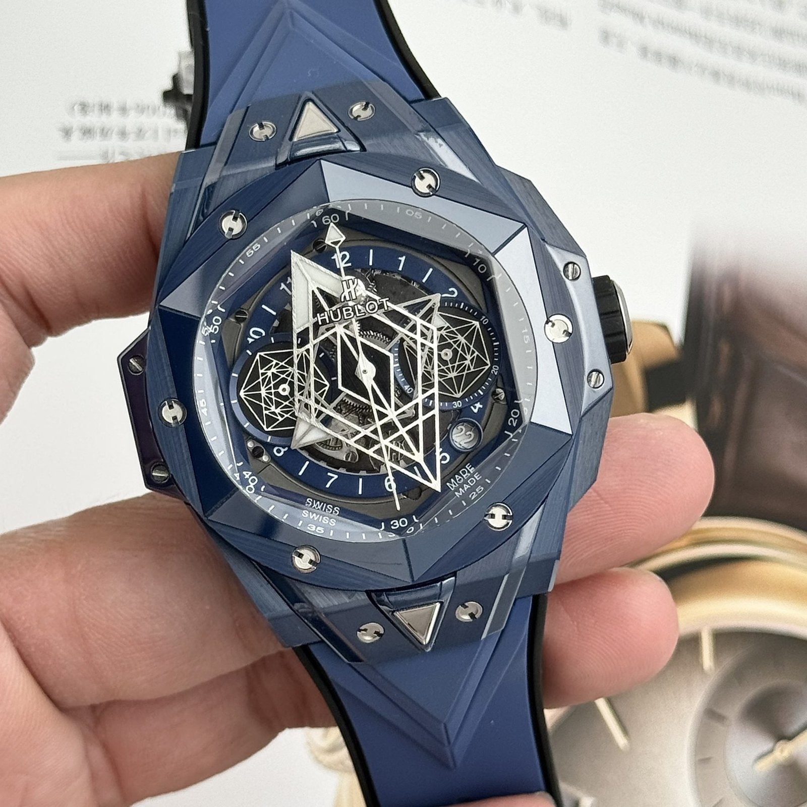 Hublot Watch Big Bang Sang Bleu II Blue Ceramic 45mm