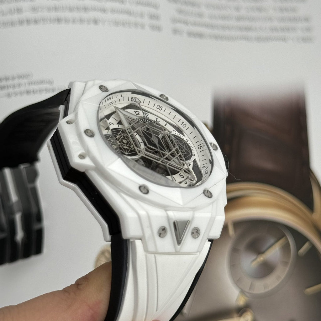 Hublot  Watch Big Bang Sang Bleu II White Ceramic 45mm