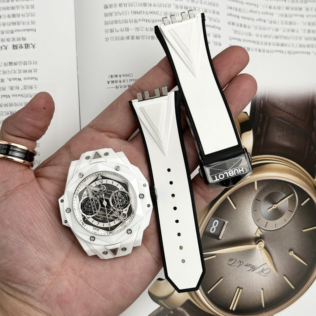 Hublot  Watch Big Bang Sang Bleu II White Ceramic 45mm