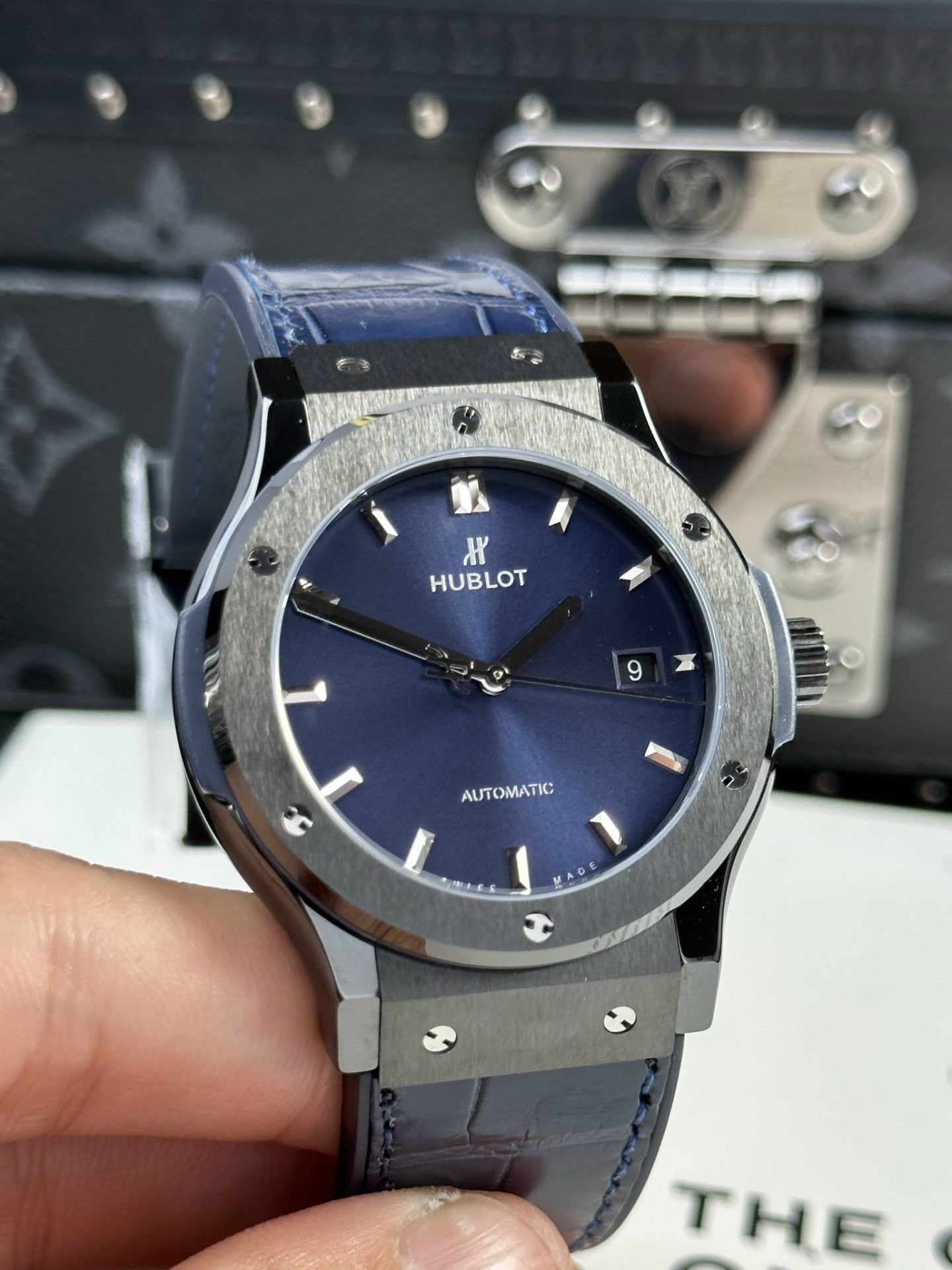 Hublot Classic Fusion Watch Ceramic Blue Dial 42mm