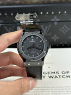 Hublot Classic Fusion Watch Ceramic Carbon Dial 42mm