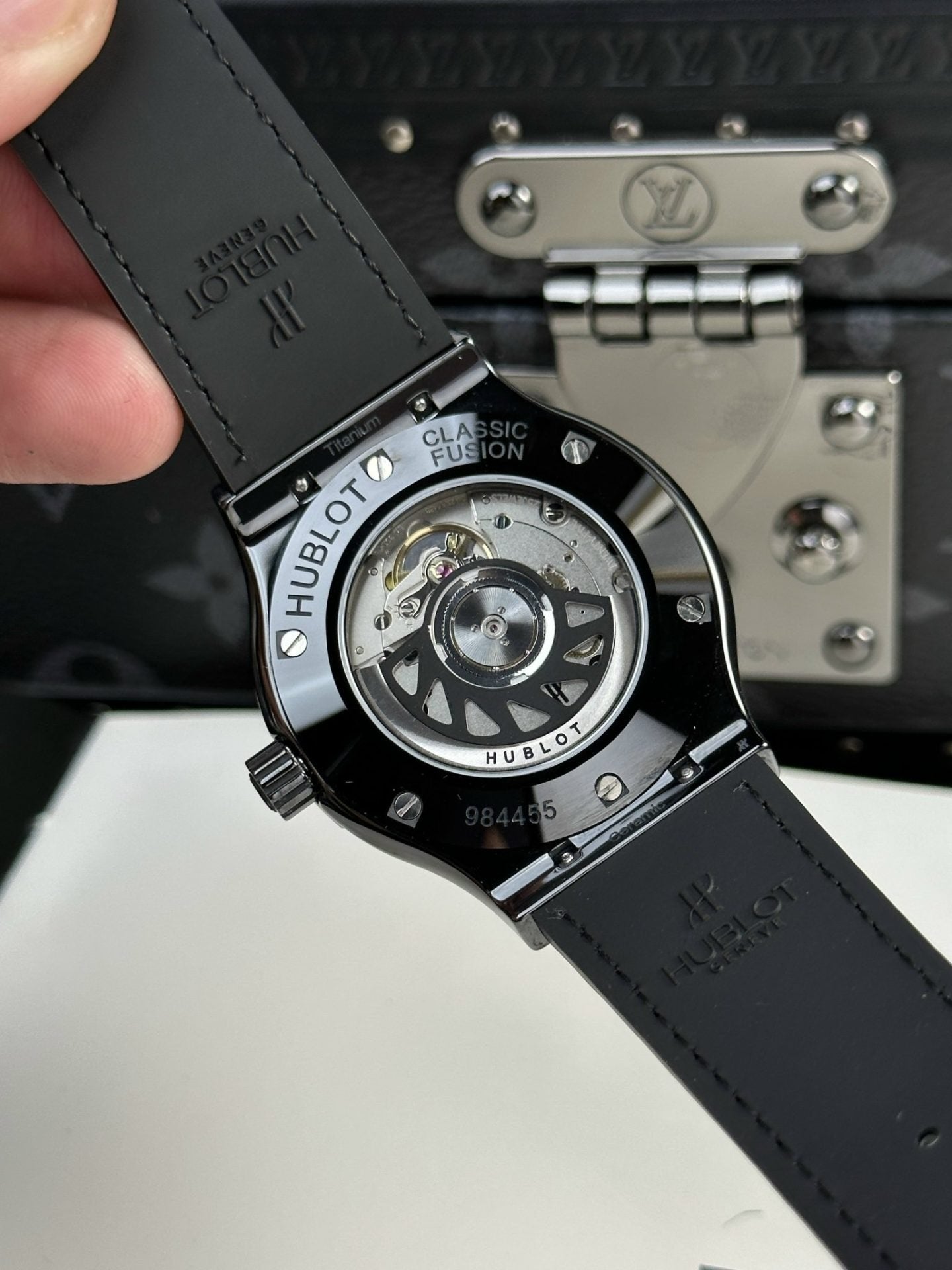 Hublot Classic Fusion Watch Ceramic Carbon Dial 42mm