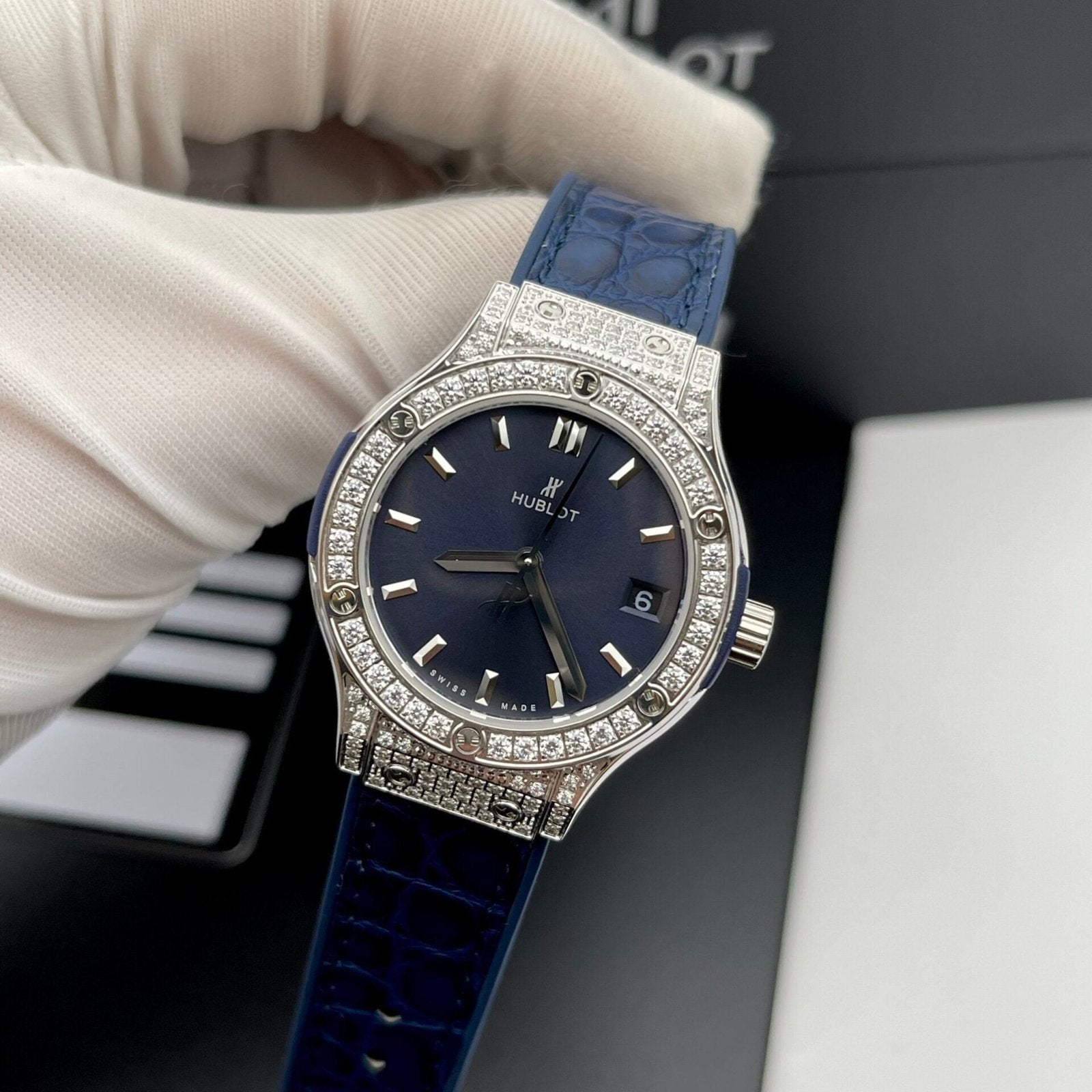 Hublot Watch Classic Fusion Womens Blue Dial  33mm