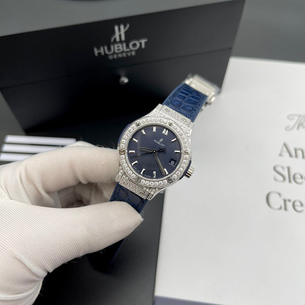 Hublot Watch Classic Fusion Womens Blue Dial  33mm