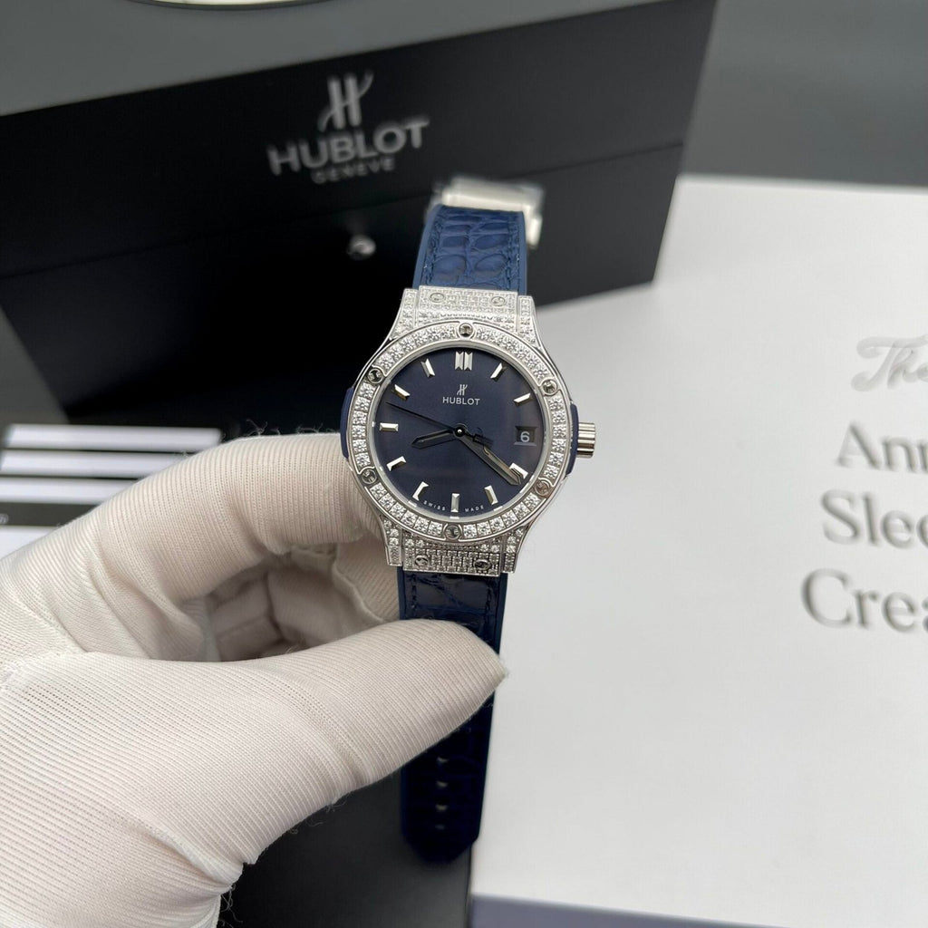 Hublot Watch Classic Fusion Womens Blue Dial  33mm
