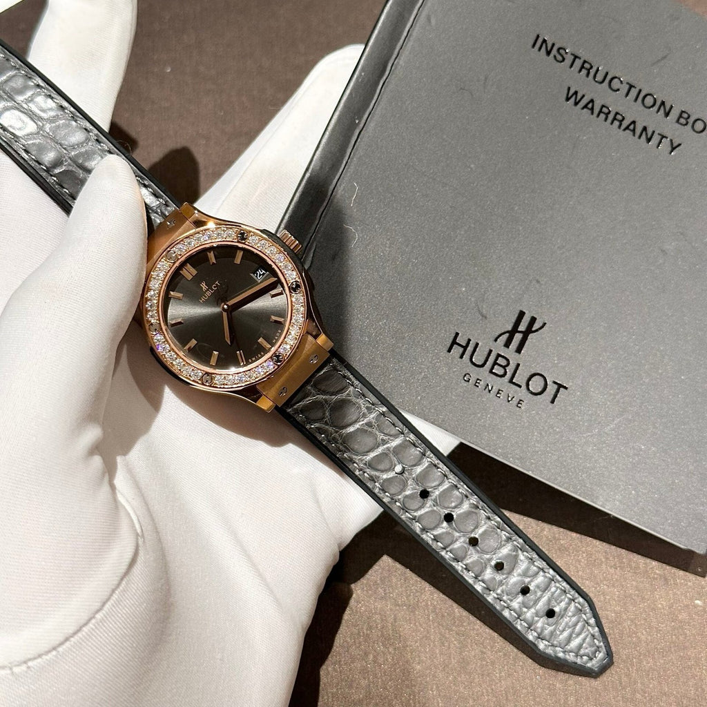 Hublot Women Watch With Moissanite Diamond 33mm