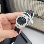 Hublot Classic Fusion Watch Black Dial  Moissanite Diamonds 33mm