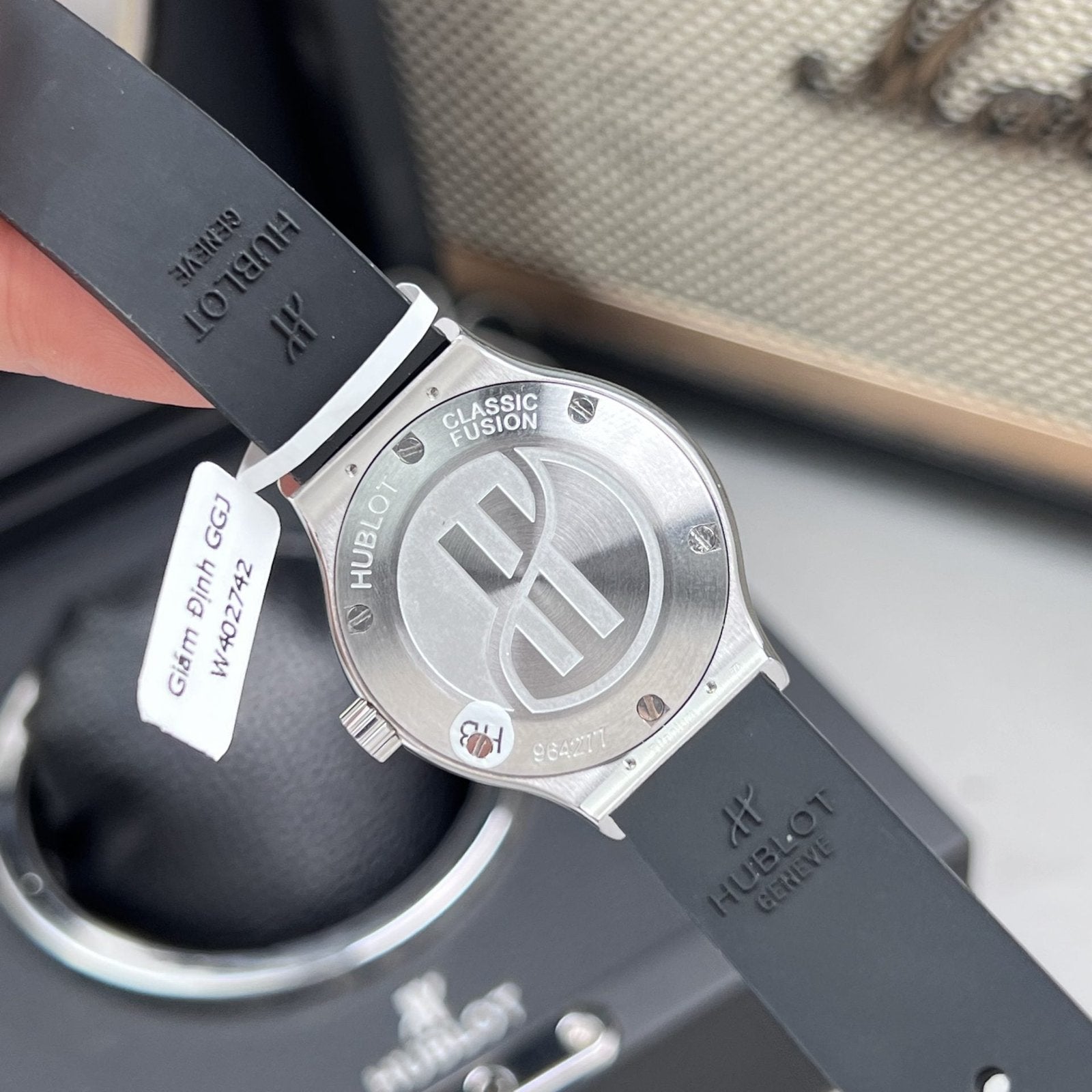 Hublot Classic Fusion Watch Black Dial  Moissanite Diamonds 33mm