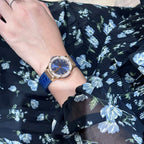 Hublot Watch With Moissanite Diamonds Blue 33mm