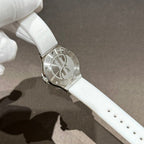 Hublot Classic Fusion Watch White Full Moissanite Diamonds 33mm
