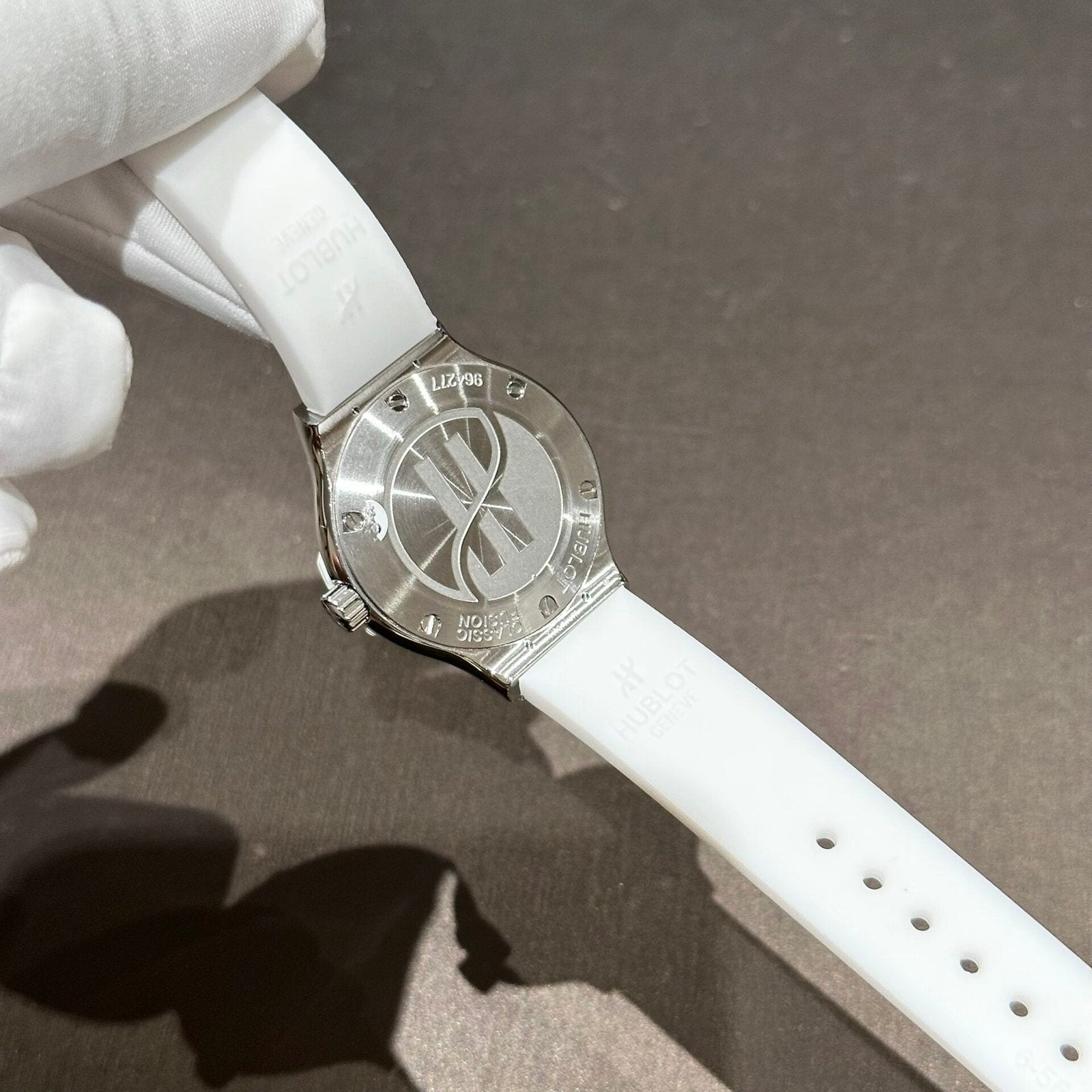 Hublot Classic Fusion Watch White Full Moissanite Diamonds 33mm