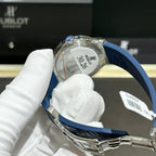 Hublot Classic Fusion Watch Blue With Moissanite Diamond 33mm