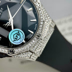 Hublot Orlinski  Watch Black Dial Moissanite Diamonds 40mm