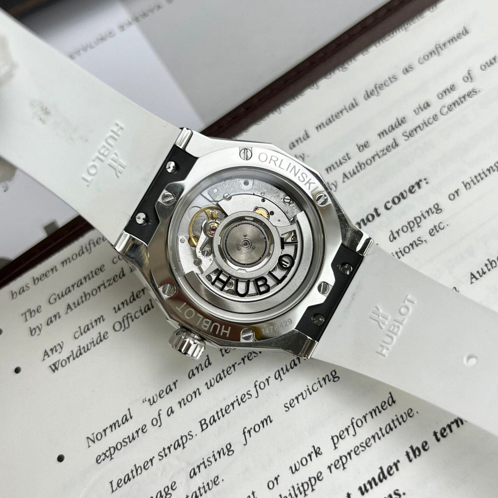Hublot Orlinski  Watch White Dial Moissanite Diamonds 40mm