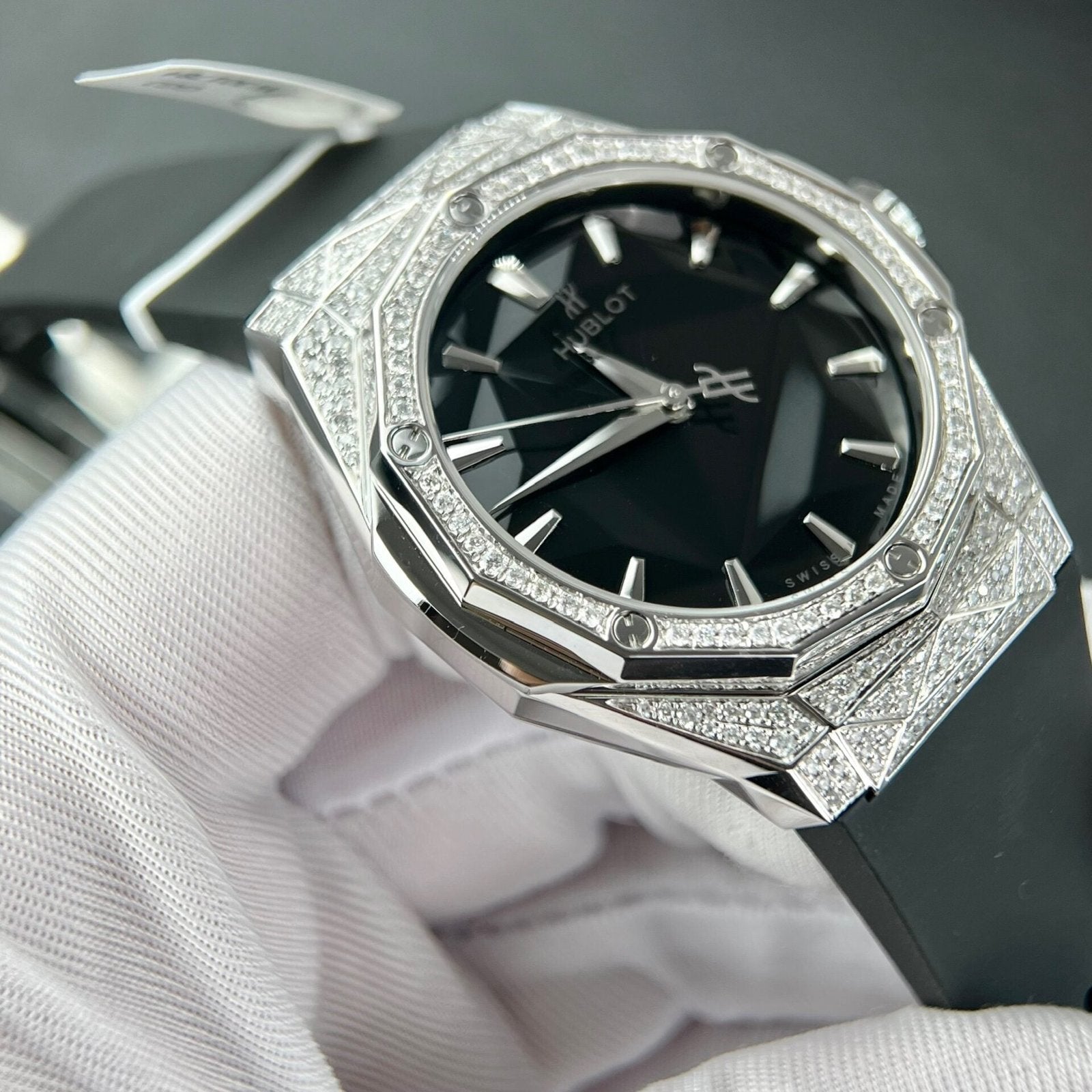 Hublot Orlinski Watch With Full Natural Diamonds 40mm